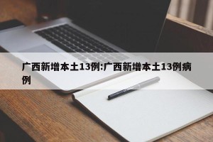 广西新增本土13例:广西新增本土13例病例